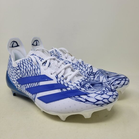 Adidas Adizero Electric Grafiti Football Cleats Navy/White Mens Size 13.5 IH8569 - Picture 1 of 9